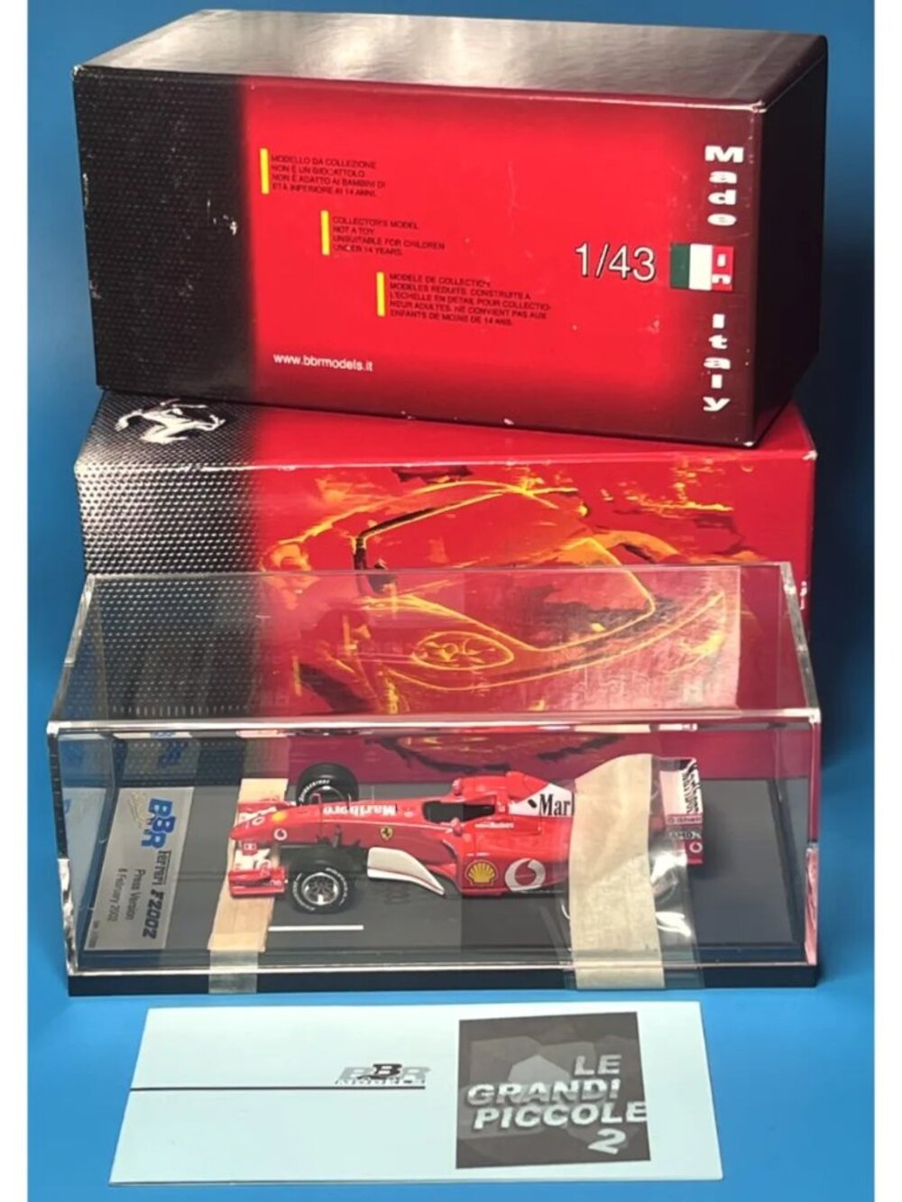 Rare Ferrari F1 BBR Die-Cast Model 1/43 F1-2002 PRESS LIMITED EDITION NEW Read